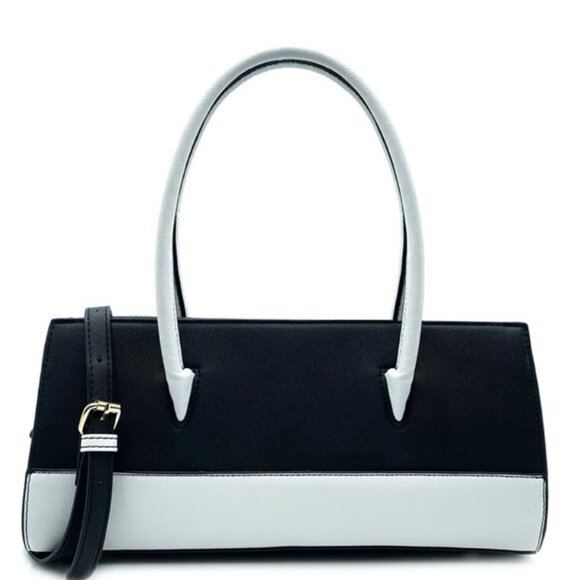 NWT B&W Trina Turk Colorblock Satchel Crossbody - Picture 2 of 4